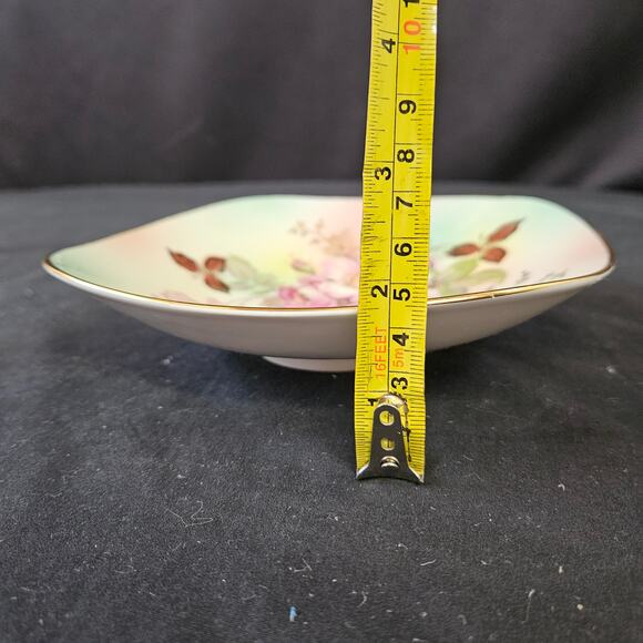 Vintage Schumann Arzberg Germany Wild Rose Shallow Bon Bon Bowl 7 3/4" MCM - Picture 6 of 6